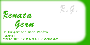 renata gern business card
