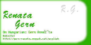 renata gern business card